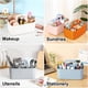 thumbnail image 2 of Organizador Caddy AOZITA 25x16x11 cm 5 Compartimentos Naranja, 2 of 9