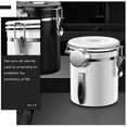 thumbnail image 6 of Mobestech Stainless Steel Sealed Canister White for Coffee Beans and Tea 1Set, 6 of 7