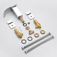 thumbnail image 6 of 8 Inch Waterfall Widespread Bathroom Sink Faucet 3 Hole in Chrome Finish, 6 of 8