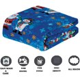 thumbnail image 2 of Velvet Super Soft Christmas Prints Fleece Blanket, Holiday Theme Home Decor Fuzzy Warm Cozy Throws for Winter Bedding Couch Gift, 60 x 78 inch, 2 of 4