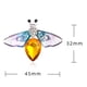 thumbnail image 2 of Broche de insecto pequeño y exquisito, ramillete de goteo de aceite Retro, broche de aleación de dia Eccomum YNCP6121/Verde, 2 of 7