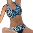 thumbnail image 6 of HAPIMO Women's Bikini Swimsuit Hawaiian Tropical Print Beachwear Summer Seaside Clothes for Girls Strappy Backless Bathing Suit Halter Neck Swimwear Sets Light Blue M, 6 of 7