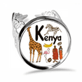 thumbnail image 1 of Kenya National symbol Landmark Pattern Ring Adjustable Love Wedding Engagement, 1 of 3
