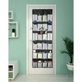 thumbnail image 4 of Over The Door Shoe Organizer 24 Large Mesh Pockets, black, 4 of 4