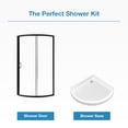 thumbnail image 3 of Ove Decors Breeze 38 in x 38 in x 77 in H Curved Corner Shower with Clear Glass & Shower Base and Matte Black Hardware, 3 of 15