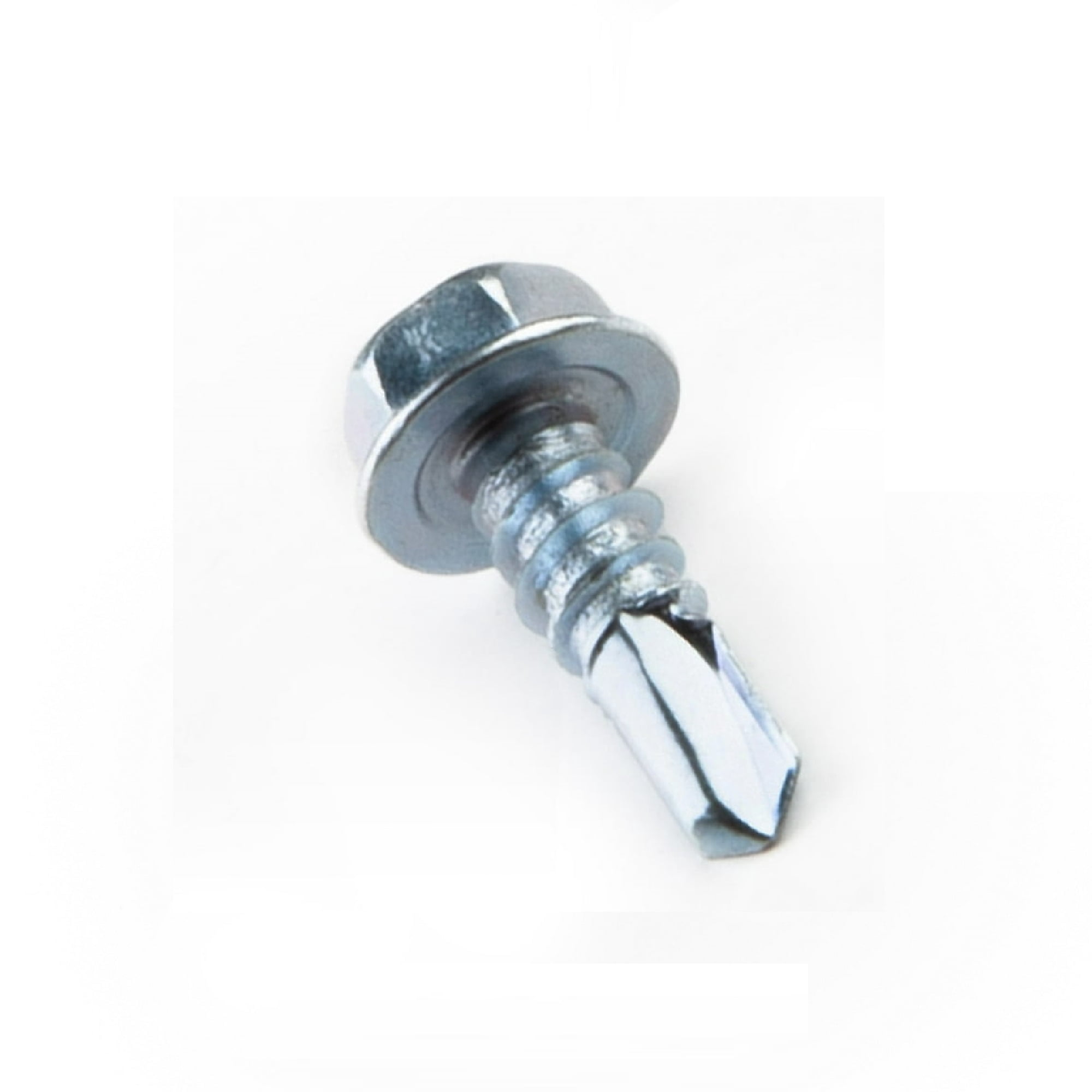 Hillman Self Drilling Screws #10 x 1", Steel, Zinc, Interior, Hex, Silver, 7 pack