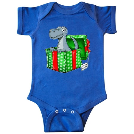 

Inktastic Christmas Dinosaur Gift from Santa Gift Baby Boy or Baby Girl Bodysuit