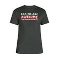 thumbnail image 4 of Humor Men's and Big Men's Brains are Awesome, I Wish Everybody Had One Short Sleeve Men's Graphic Tee, Sizes S - XL, 4 of 4