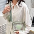 thumbnail image 1 of Bolso bandolera de PVC transparente Love Fashion Shoulder Bag con bolso pequeño (verde), 1 of 8