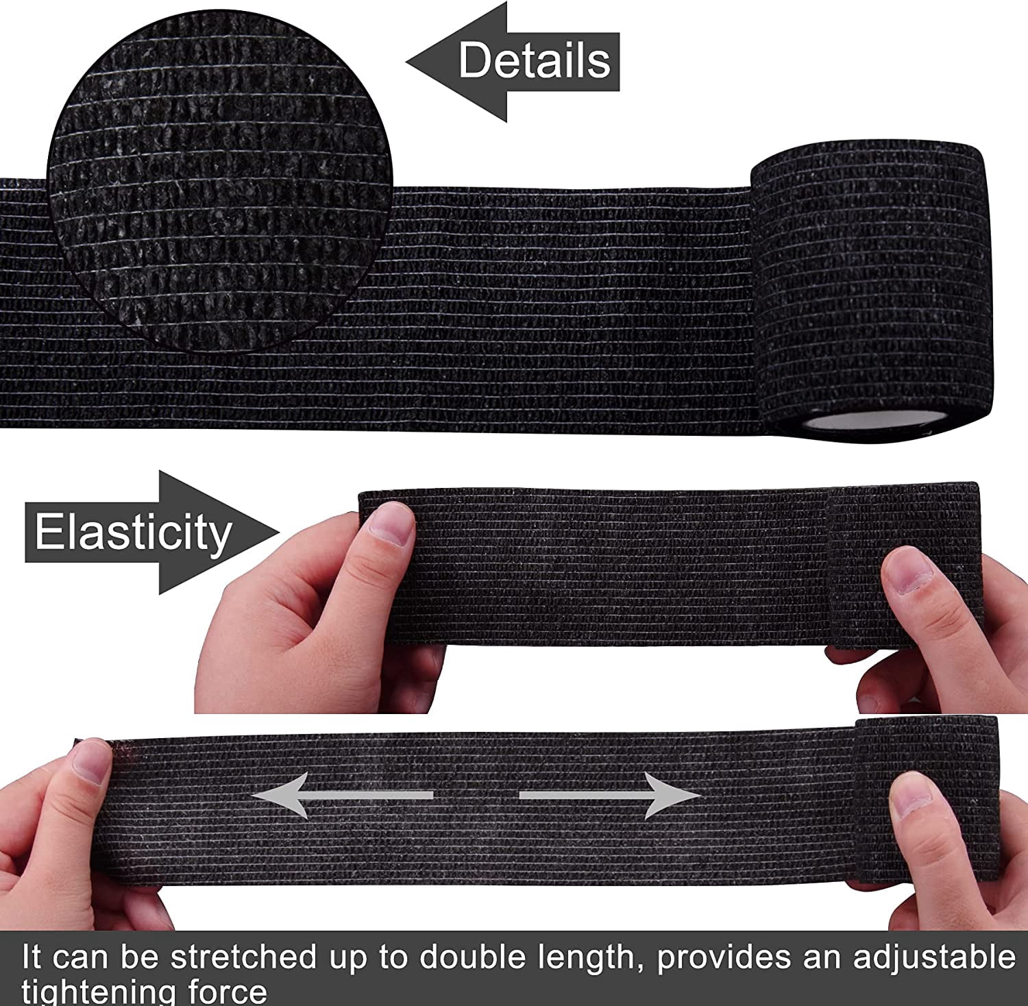40 Rolls Self Adherent Wrap 2 Inch Self Adhesive Bandages Wrap Tape Stretch Bandage Self Stick Bandage Wraps for Wrist Ankle Swelling Sprains(20 Colors)