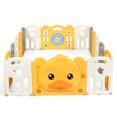 thumbnail image 1 of Patiojoy 16-Panel Foldable Baby Playpen Kids Safety Yard Activity Center with Safety Lock, 1 of 6