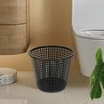 thumbnail image 6 of Dmlowu 2pcs Kitchen Trash Can - Hollowed Out Bathroom Trash Can, Lightweight Sturdy Garbage Can for Under Desk Bedroom Office, 7x8 inch Round Small Trash Can, 6 of 9