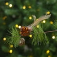 thumbnail image 2 of Northlight 4.5" Left Facing Orange Sequined Bird Christmas Ornament, 2 of 4