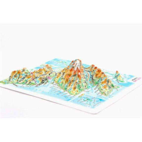 TestPlay 3532 Scotland Raised Relief Map, Rubberized Foam Backing Plus Magnet - Souvenir Size