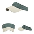 thumbnail image 5 of Umfun Women's Washed Cotton Visor Hat, Casual Solid Color Sun Visor for Daily and Sports, Adjustable Two-Tone Cap for Summer, 5 of 8