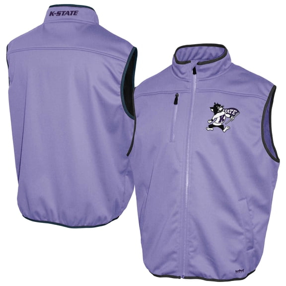 Men's Franchise Club Purple Kansas State Wildcats Softshell Full-Zip Vest