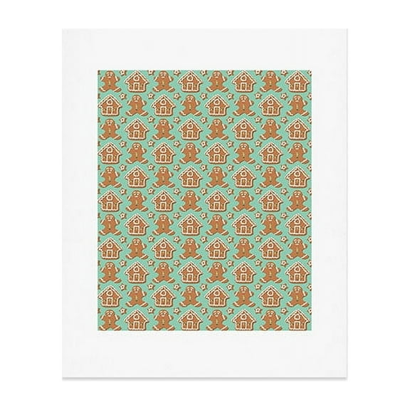 Society6 Sabine Reinhart Christmas Kitchen 8" x 10" Art Print and Hanger