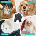 thumbnail image 3 of COOLJOB Patented Pet Grooming Gloves with Web, Reusable Washable Cleaning Brush Massage Hair Remover for Short Long Haired Dog Cat Horse Animal, Washing Bathing Shedding Supplies, Medium, Blue Black, 3 of 7