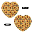 thumbnail image 2 of Kdxio Colorful Bohemian Sunflower Pocket Mirror, 1X/2X Travel Makeup Mirror 2-Sided Folding Small Mirror Portable Double-Sided Magnifying Cosmetic Mirror for Gift-Heart Shape, 2 of 9