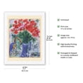 thumbnail image 2 of The Vase - From an Original Color Painting by Marc Chagall - Japanese Unryu Rice Paper Art Print (Unframed) 17 x 22 in, 2 of 4
