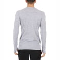thumbnail image 2 of Men's Midweight Base Layer Long Sleeve Shirt - 85% Merino Wool - Moisture Wicking Crew - Ash Gray - Large, 2 of 6