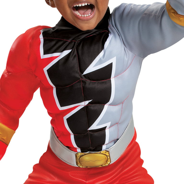 Disguise Red Ranger Dino Fury Classic Muscle Child Halloween Costume