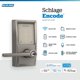 thumbnail image 2 of Cerradura de puerta inteligente Schlage Encode Century WiFi níquel satinado, 2 of 9