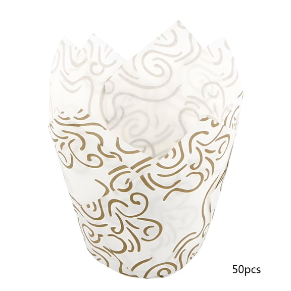 ACDANC 50PCS Mini Cupcake Liners Paper Round Cake Baking Cups Muffin Cases Home Party Wedding