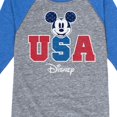 thumbnail image 3 of Disney - Americana - Mickey USA - Toddler And Youth Raglan Graphic T-Shirt, 3 of 6