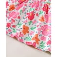 thumbnail image 7 of KIMI BEAR 12 Months Infant Baby Girl Dress 18 Months Girls Sundress 2 Packs Summer Clothing Ruffle Sleeveless Off the Shoulder A-line Dresses Solid Color and Floral Dresses 2pcs Pink, 7 of 7