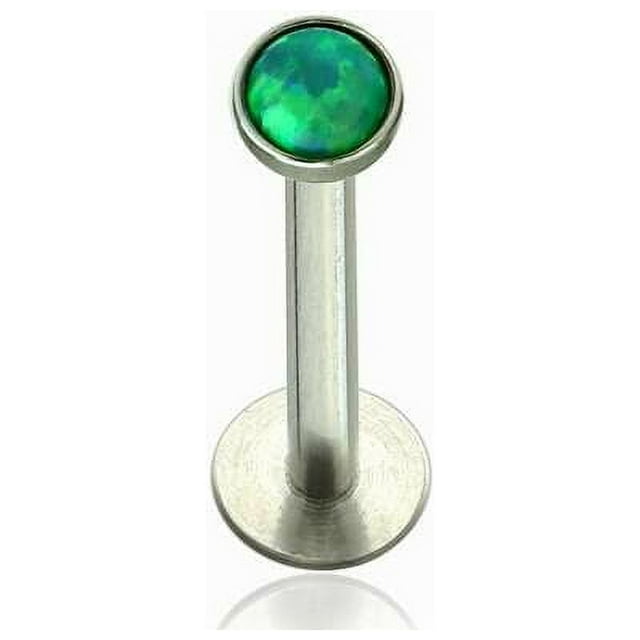 Labret Monroe Push In design with Soft Enamel Back for Comfort and Opalite Synth
