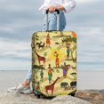 thumbnail image 7 of Susaid Ethnic African Print Elastic Washable Suitcase Cover with Hidden Zipper, Fits 18-32 Inch Luggage for Protection During Travel-Medium, 7 of 7