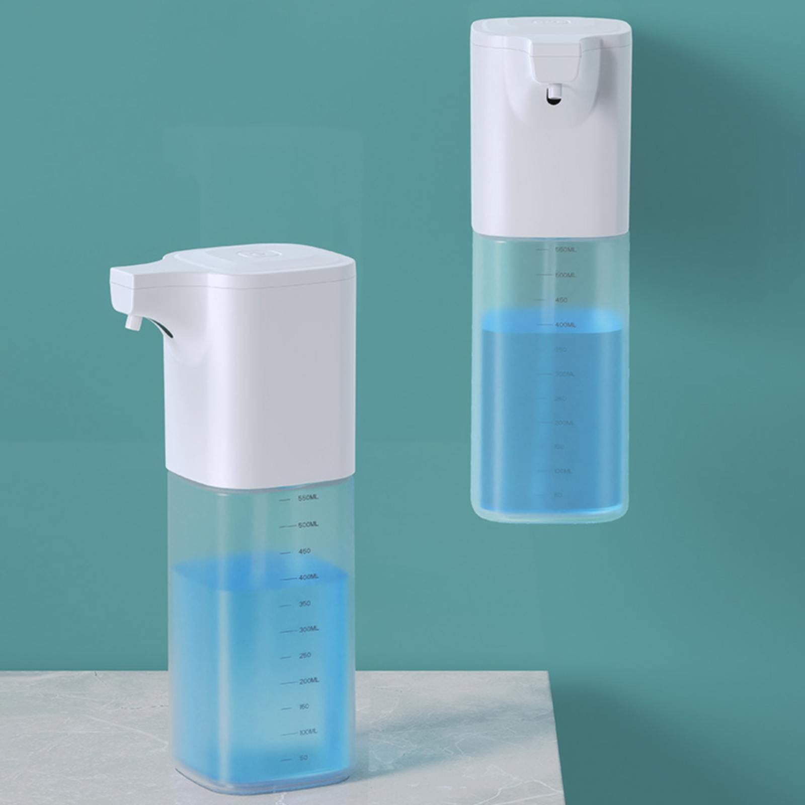 Mfigree Automatic Liquid Soap Dispenser Touchless Rechargeable 18.6oz/550ml With Wall Mount and 4 Adjustable Soap Hands Dish Soap Dispenser for Bathroom Kitchen
