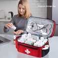 thumbnail image 5 of Travel Medicine Bag Organizer, Medical Bag Empty, Pill Bottle Organizer for Home, Large Medication Storage, Travel Carrying Case First Aid Kit Bags Empty, Emergency Kit., 5 of 7