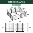 thumbnail image 3 of FXW Homeplus Unleashed Indoor Dog Playpen - Stress-Free and Safe Play, Heavy Duty 24 Inch 12 Panels Dog Pen for Puppy and Small Dogs, Black│Patented, 3 of 7