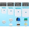 thumbnail image 2 of Bolsas de Almacenamiento al Vacío con Bomba Eléctrica, Bolsas de Compresión Ahorra Espacio, Bolsas al Vacio Ropa para Viaje Reutilizables para Guardar Ropa, Almohadas y Edredones, 2 of 4