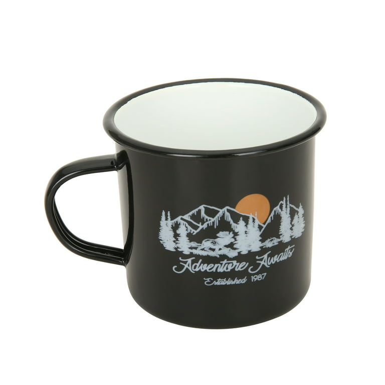 Ozark Trail 4-Pack 16-fluid Ounce Enameled Carbon Steel Mugs with Handles 