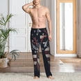 thumbnail image 4 of Salouo Vintage American Deer Print Pajama Pants for Men, Lounge Pants Elastic Waistband Casual Men's sleepwear Loungewear Sleep Pajama Pant -Small, 4 of 7