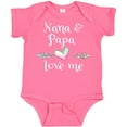 thumbnail image 3 of Inktastic Nana and Papa Love Me Heart Grandchild Boys or Girls Baby Bodysuit, 3 of 5