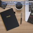 thumbnail image 4 of 1pcs work meeting notebook - Work Notebook Organizer Planner - Business office book,black, 4 of 5