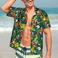 thumbnail image 4 of Picia Cute Tribal Leopards Gentle Cotton Regular Fit Short Sleeve Casual Hawaiian Shirt for Men-XX-Large, 4 of 8