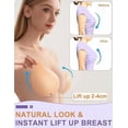 thumbnail image 5 of NIUTA Lift Nipple Covers for Women, Ultra-Thin Seamless Sticky Adhesive Bras, Push Up Reusable Solid Silicone Pasties Bras, 5 of 6
