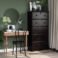 thumbnail image 5 of Palace Imports  100% Solid Wood 5-Jumbo Drawer Chest with Lock, Metal or Wooden Knobs Java-Metal Knobs Espresso Finish, Stained Dark Wood, 5 of 5