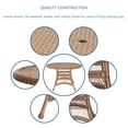 thumbnail image 6 of Jeco 5 Piece Wicker Patio Dining Set in Honey and Tan, 6 of 10