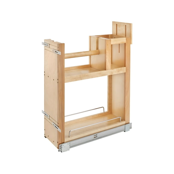 Rev-A-Shelf 8.75" Paper Towel Pullout Cabinet Organizer with Soft-Close, 448PTH-BCSC-8C