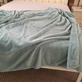 thumbnail image 2 of Super Soft Throw Blanket, Premium Silky Flannel Fleece Solid Color Lightweight Blanket For All Season Use 60x40 Inch, 2 of 5