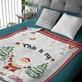 thumbnail image 3 of This is My Christmas Movie Watching Blanket Plush Fuzzy Throw Flannel Nap Blankets for Travel Picnic, Bed, Sofa Warm Cozy for All Seasons Personalized Pattern Festival Gift Teen (60"X50"), 3 of 6