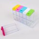 thumbnail image 3 of Tarros para coctelera de especias, juego de condimentos de caja de coctelera de condimentos de plástico para viajes, contenedores de almacenamiento de condimentos, Color, 3 of 5