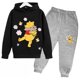 thumbnail image 3 of Conjunto de pantalones y camisetas de manga larga para niños y niñas, ropa de calle con estampado de dibujos animados, moda deportiva, otoño y primavera 2024, 3 of 5