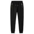 thumbnail image 4 of CONZONE Men'S Baggy Sweatpants Casual Wide Leg Fleece Sweat Pants for Men Solid Color Elastic Waist Drawstring Soft Cozy Athletic Joggers With Pockets, 4 of 9